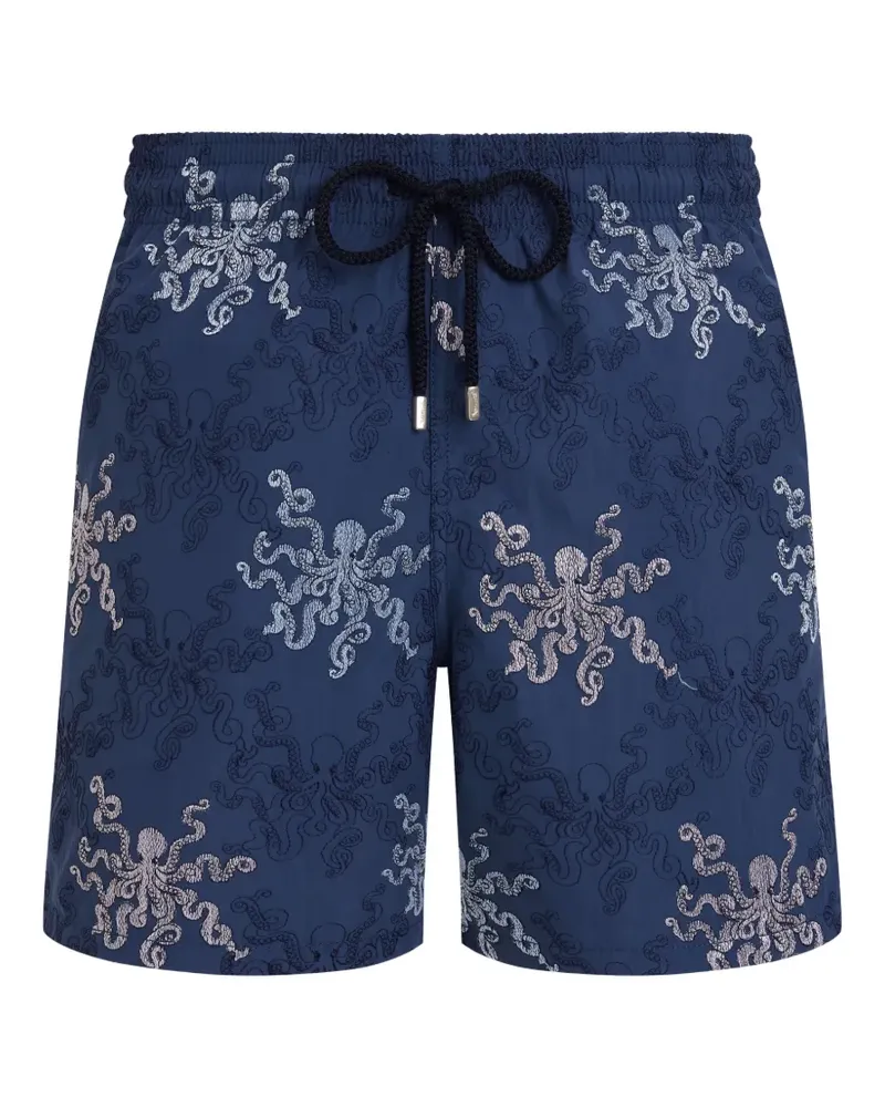 Vilebrequin octopus-embroidered swim shorts - Blau Blau