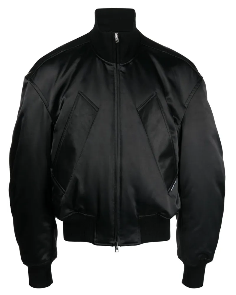 Alexander Wang Bomberjacke mit tiefen Schultern - Schwarz Schwarz