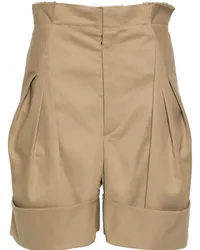 Maison Margiela Skater Shorts mit Faltendetail Nude