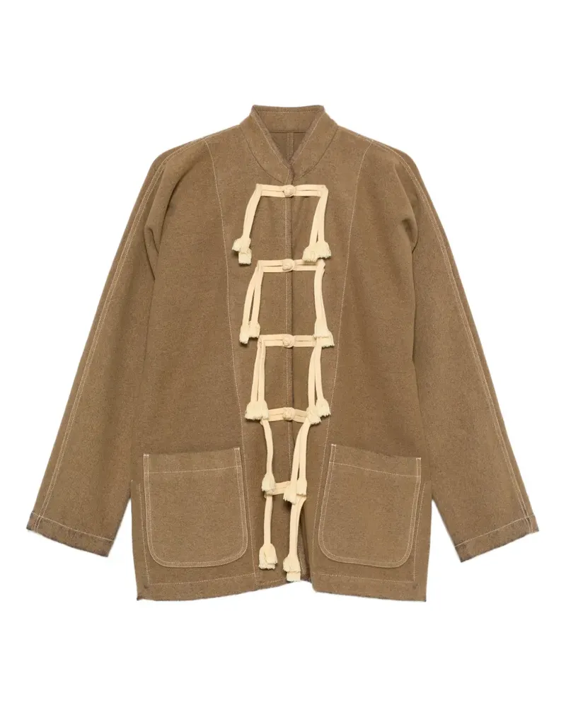Uma Wang Jacke mit Fransen - Braun Braun