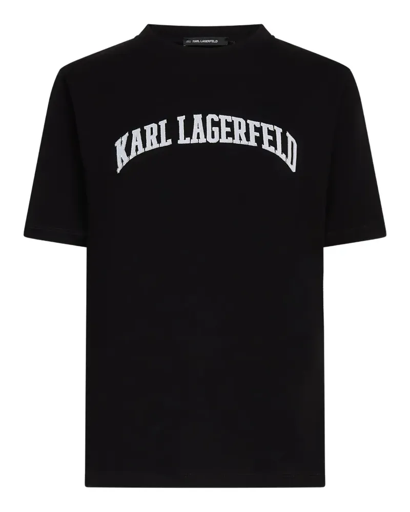 Karl Lagerfeld logo-print T-shirt - Schwarz Schwarz