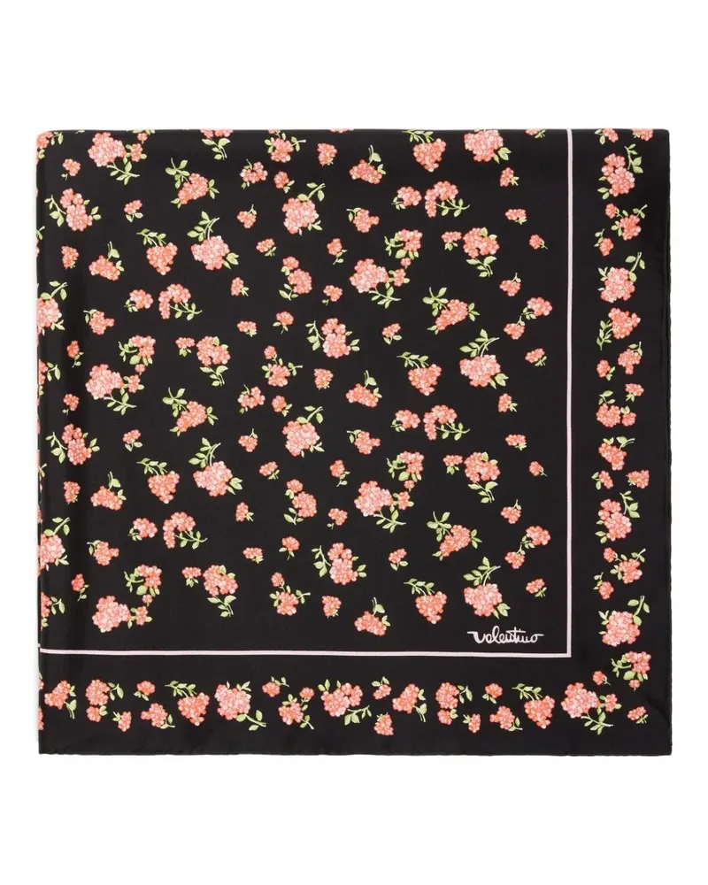 Valentino Garavani Mazzetto Coriandolo Seidenschal - Schwarz Schwarz