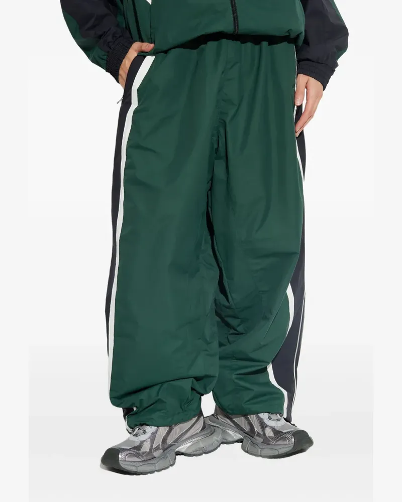VETEMENTS stripe logo track pants - Grün Grün