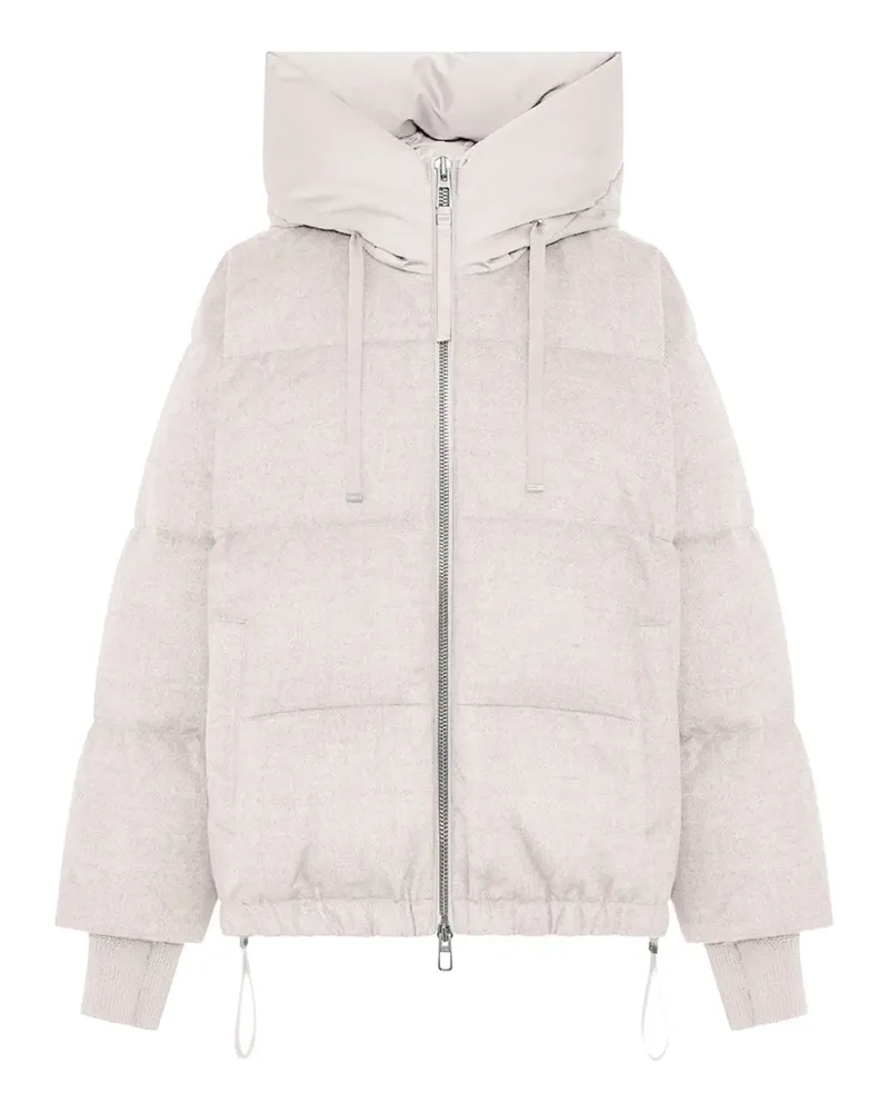 DUNO Gefütterte Kapuzenjacke - Weiß Weiß