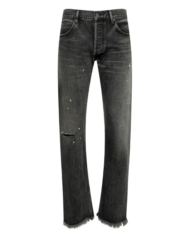 SEEKINGS Jeans in Distressed-Optik - Schwarz Schwarz