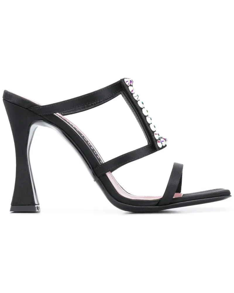 Les Petits Joueurs Hoya' Mules mit Nieten - Schwarz Schwarz