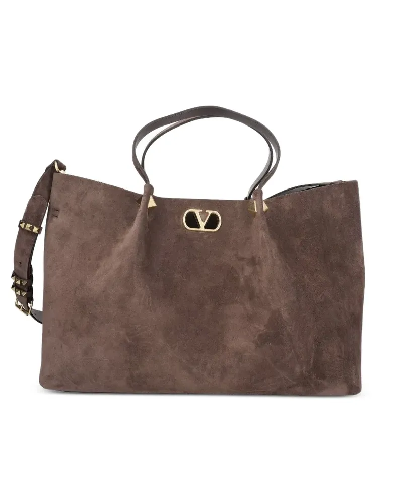 Valentino Garavani Tote Bag mit VLogo - Braun Braun