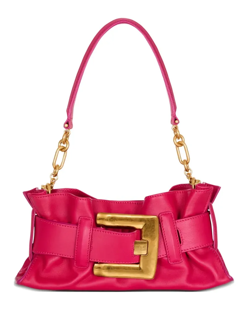 Balmain Mini Anthem Clutch - Rosa Rosa