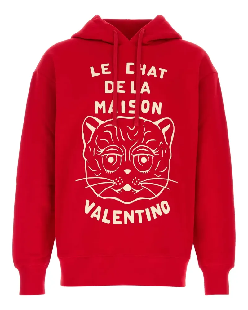 Valentino Garavani Hoodie mit Katzenmotiv - Rot Rot