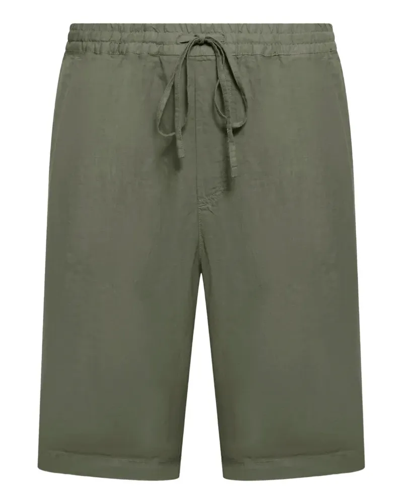 120% Lino drawstring elasticated shorts - Grün Grün