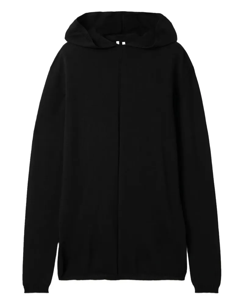 Rick Owens hooded wool sweater - Schwarz Schwarz