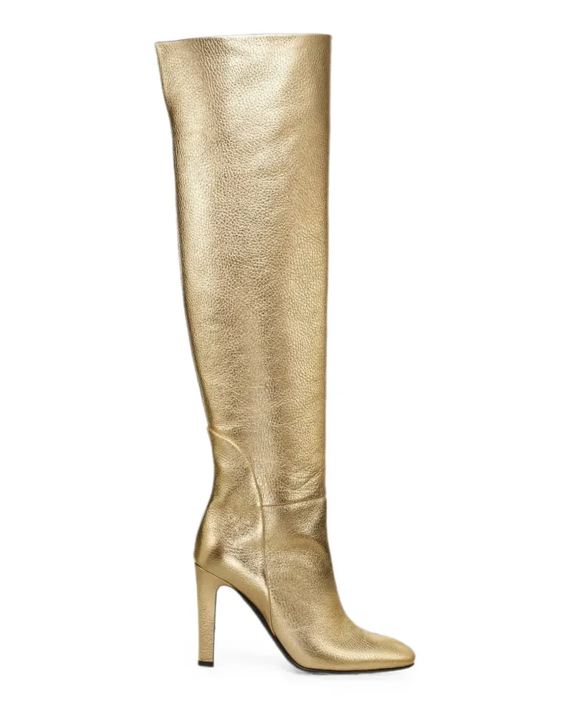 Temperley London Kniehohe Tempest Stiefel - Gold Gold