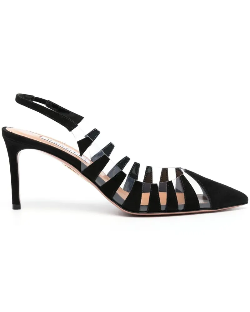 Aquazzura Hot Rumor Sling Pumps 75mm - Schwarz Schwarz