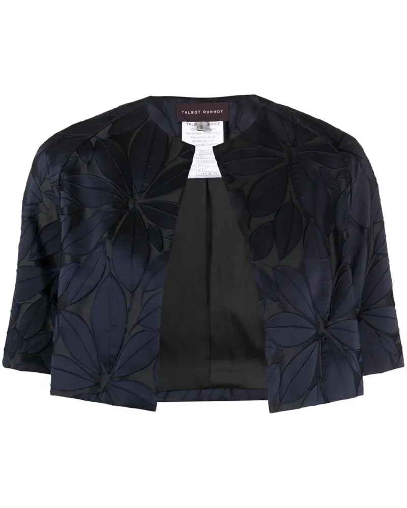 Talbot Runhof Bestickte Jacke - Blau Blau