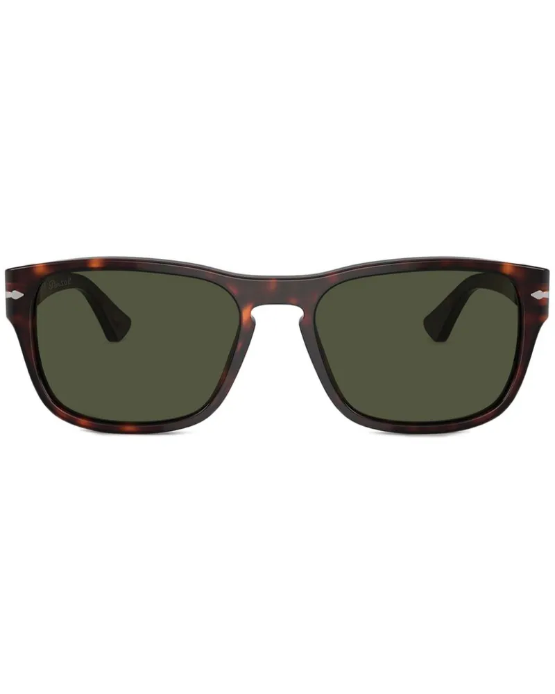 Persol Sonnenbrille mit eckigem Gestell - Braun Braun