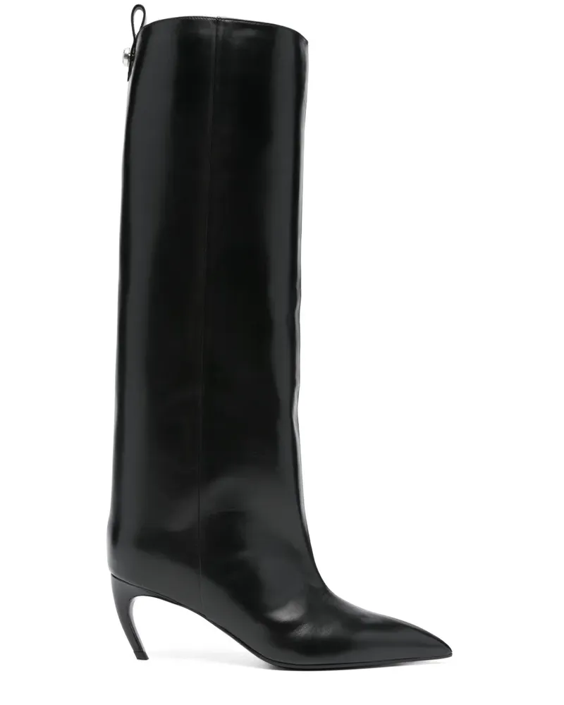 ATTICO Lea Stiefel 70mm - Schwarz Schwarz