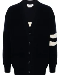 Alexander McQueen Skull Cardigan mit Intarsienmuster Blau