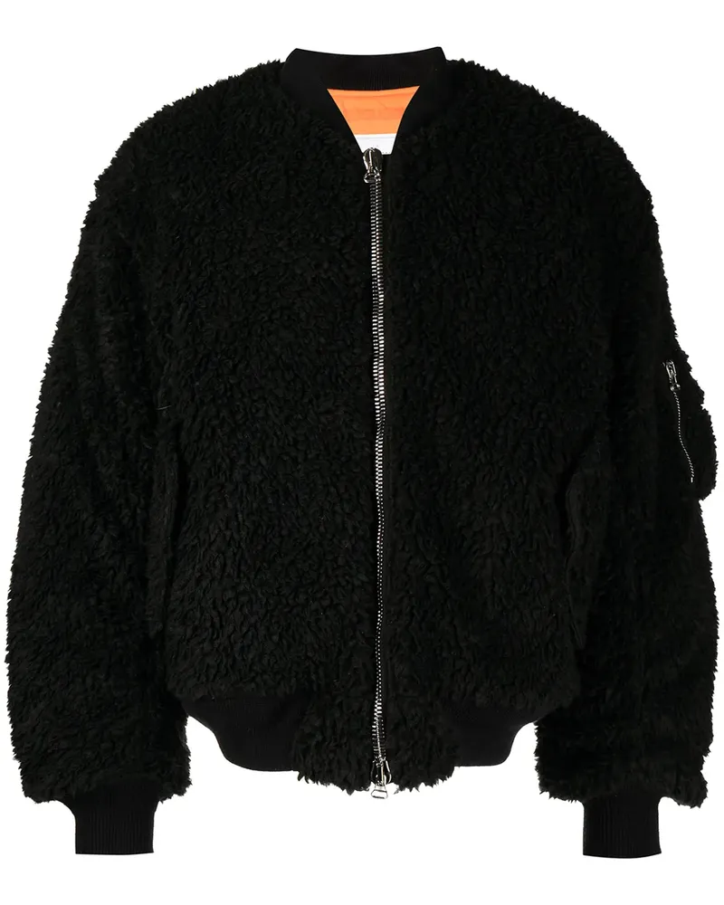 READYMADE Bomberjacke mit Reißverschlussdetail - Schwarz Schwarz