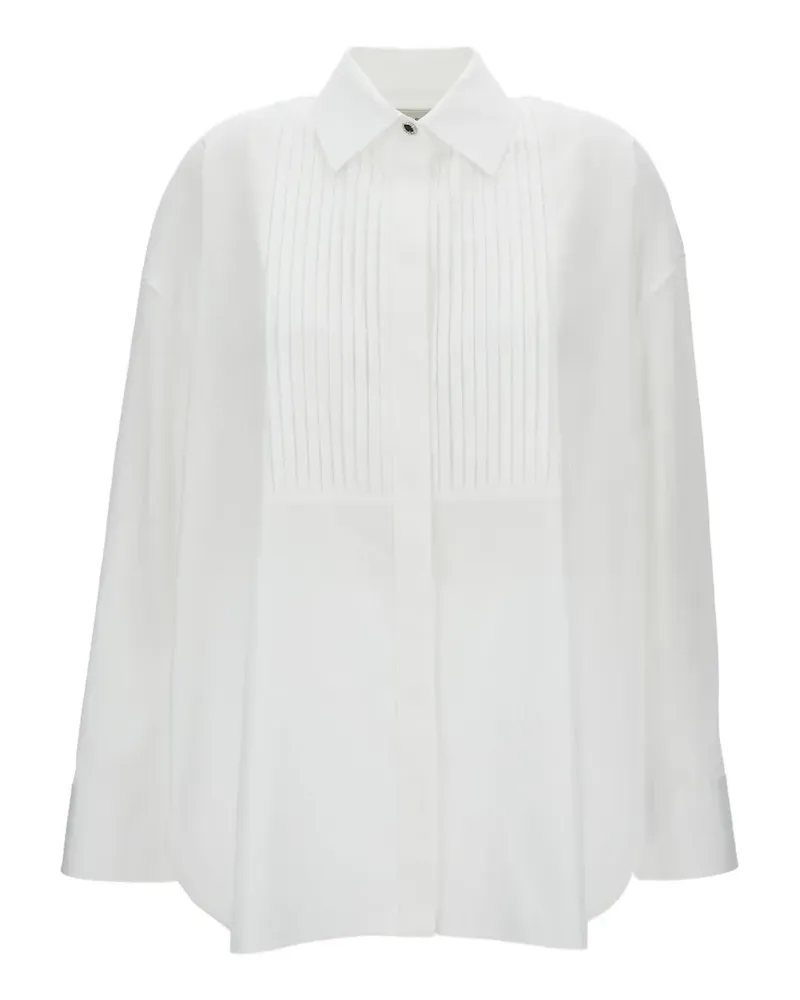 Golden Goose Popeline Hemd mit Falten - Weiß Weiß