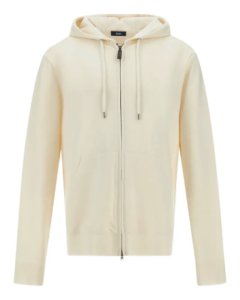 Herno drawstring hood logo sweatshirt - Nude Nude