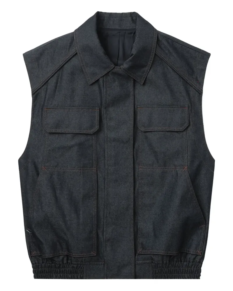 JUUN.J Weste mit Taschendetail - Blau Blau