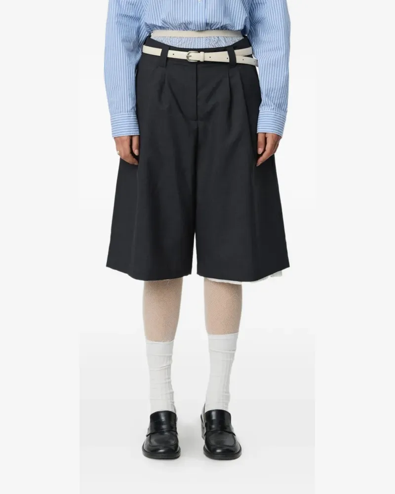 Mfpen Slash pleated shorts - Grau Grau