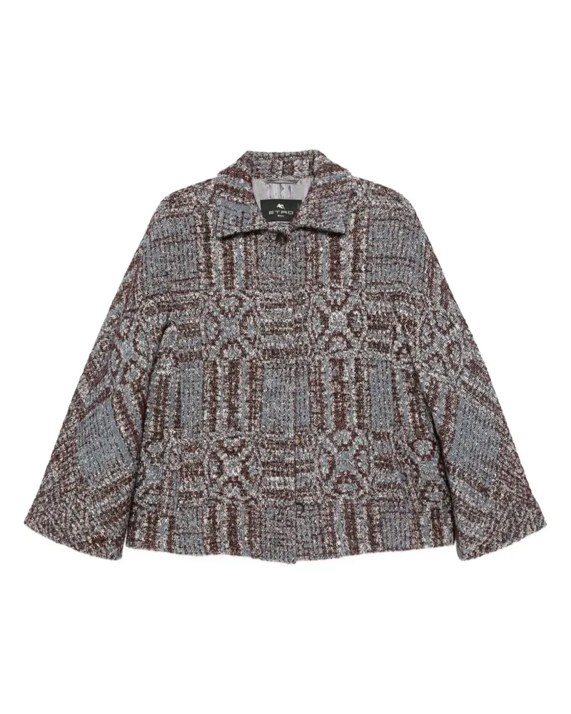 Etro Gemusterte Jacke - Blau Blau