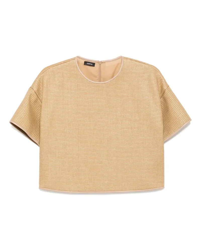 Akris Kastige Bluse - Braun Braun