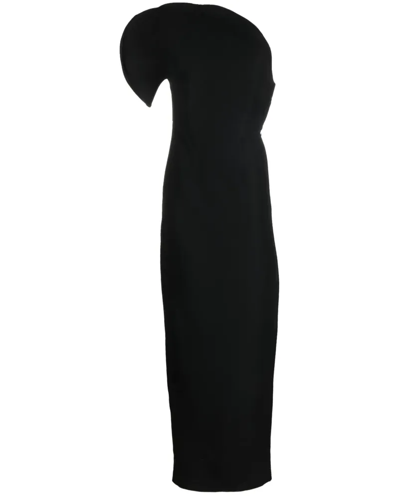 Roland Mouret Asymmetrisches Maxikleid - Schwarz Schwarz