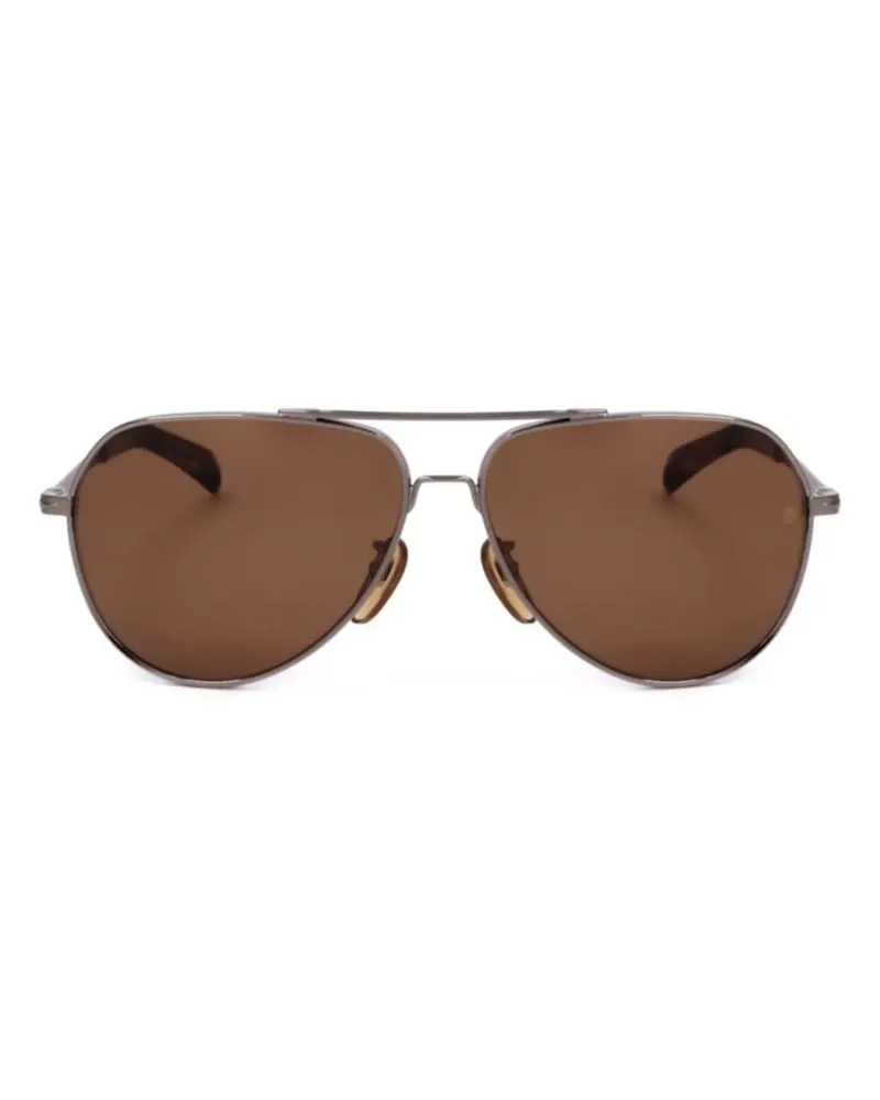 EYEWEAR by DAVID BECKHAM Getönte Pilotenbrille - Silber Silber