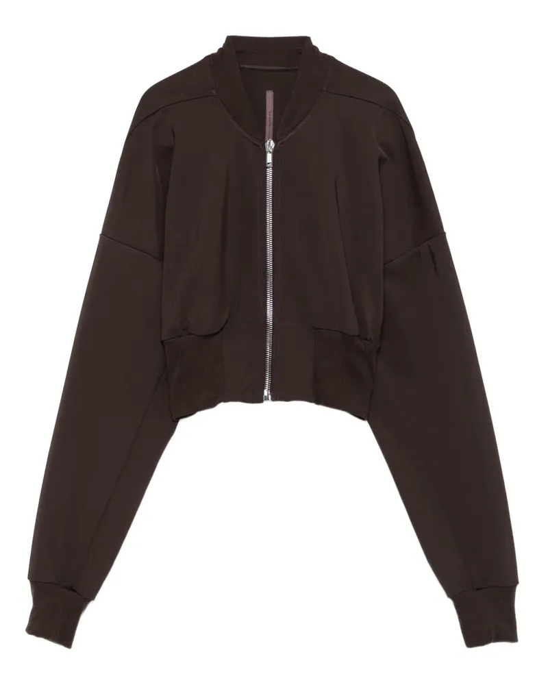 Rick Owens Lilies Cropped-Mantel mit Reißverschluss - Braun Braun