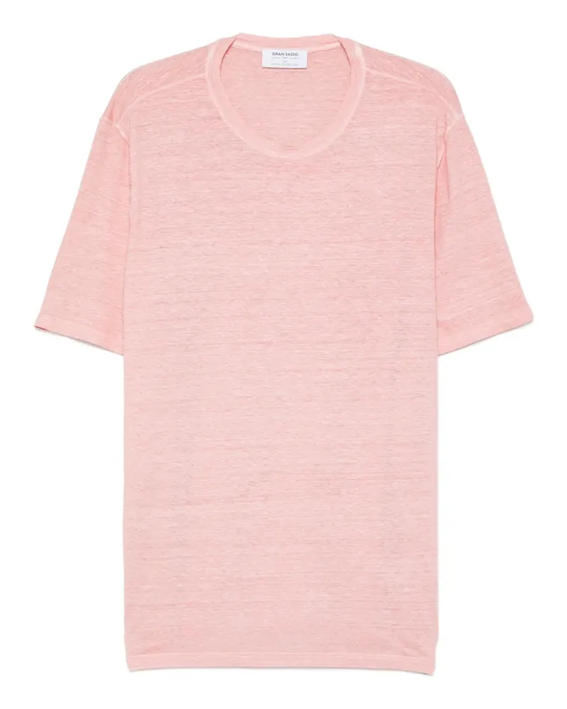 Gran Sasso T-Shirt mit Rundhalsausschnitt - Rosa Rosa