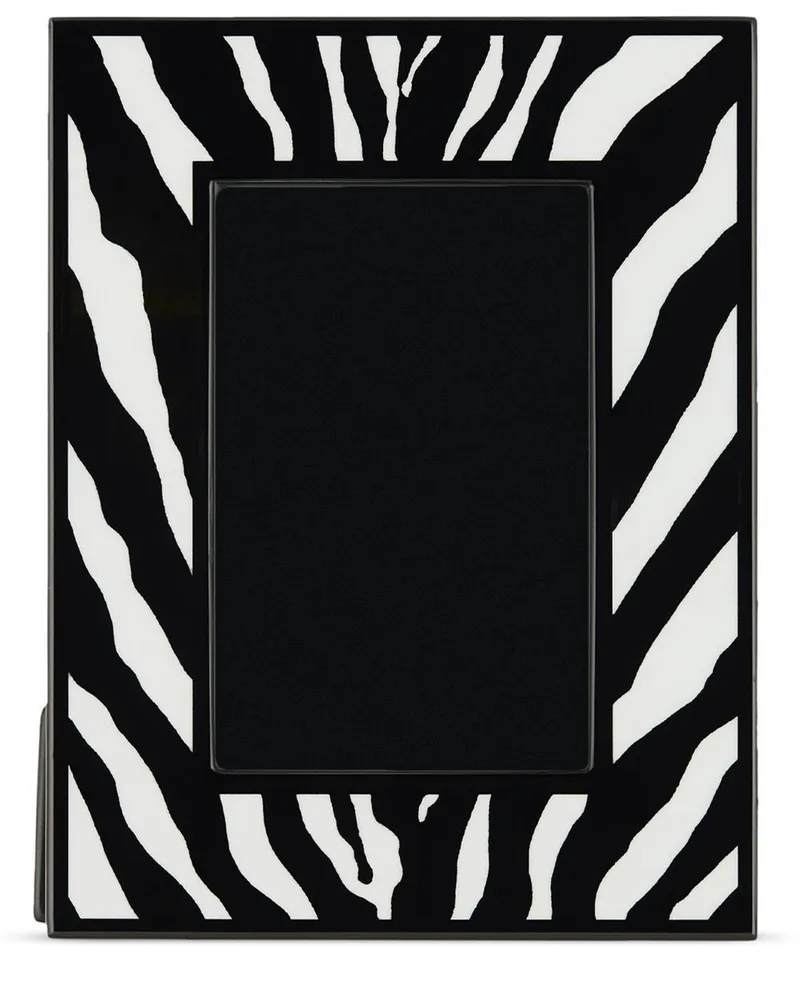 Dolce & Gabbana Bilderrahmen mit Zebra-Print - Schwarz Schwarz