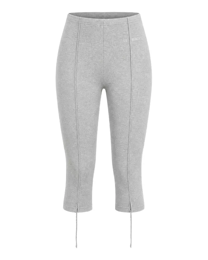 VETEMENTS drawstring-hem cropped trousers - Grau Grau