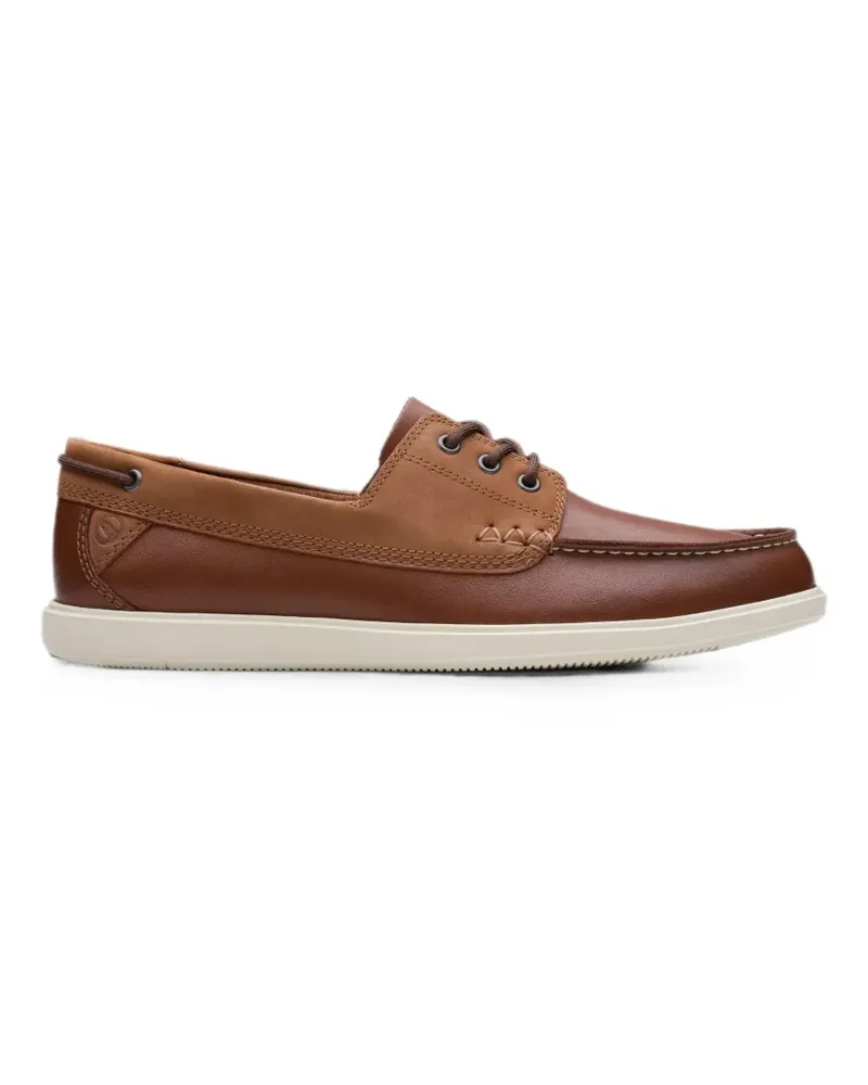 Clarks Bratton leather boat shoes - Braun Braun