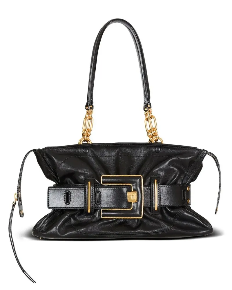 Balmain Anthem Schultertasche - Schwarz Schwarz