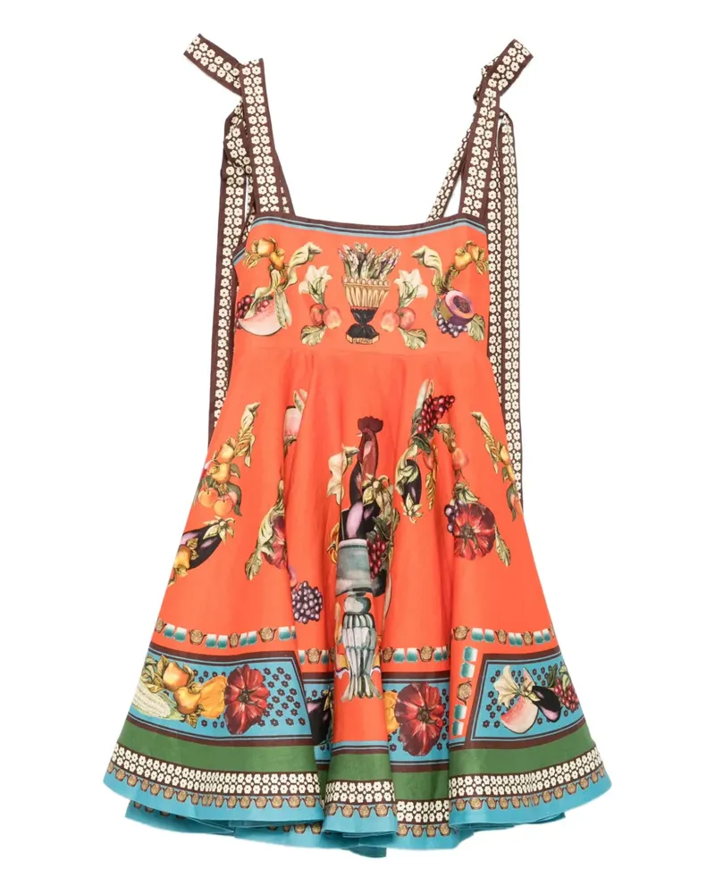 ALEMAIS Rocco Minikleid mit Früchte-Print - Orange Orange