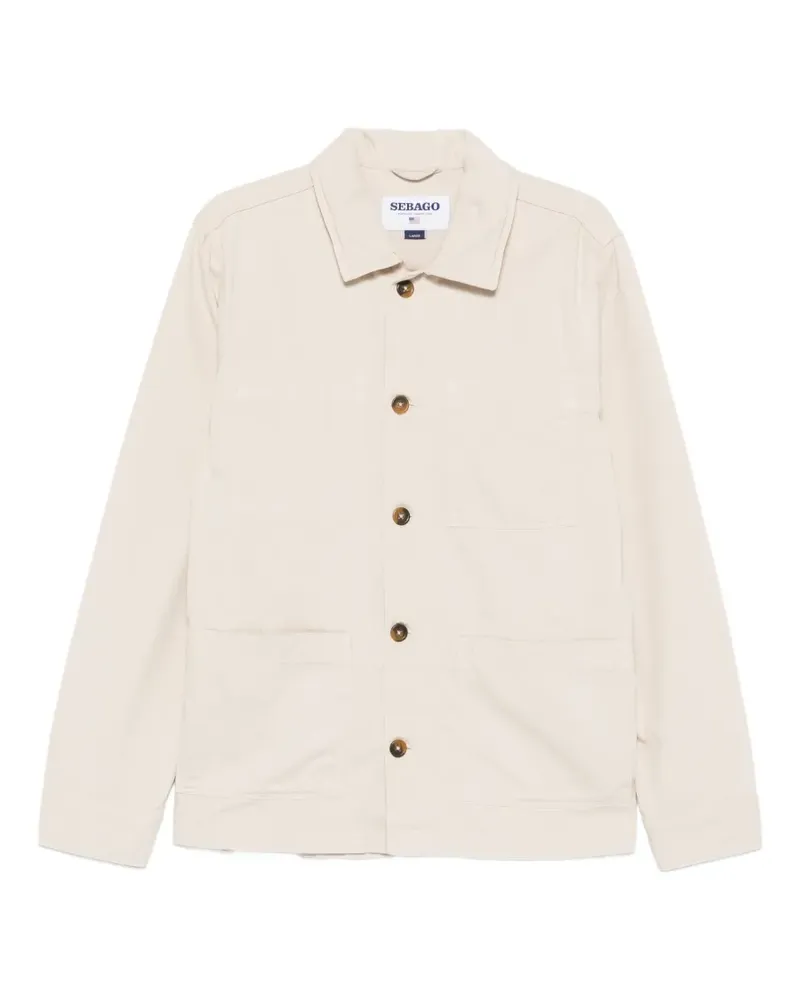 Sebago button beige shirt - Nude Nude
