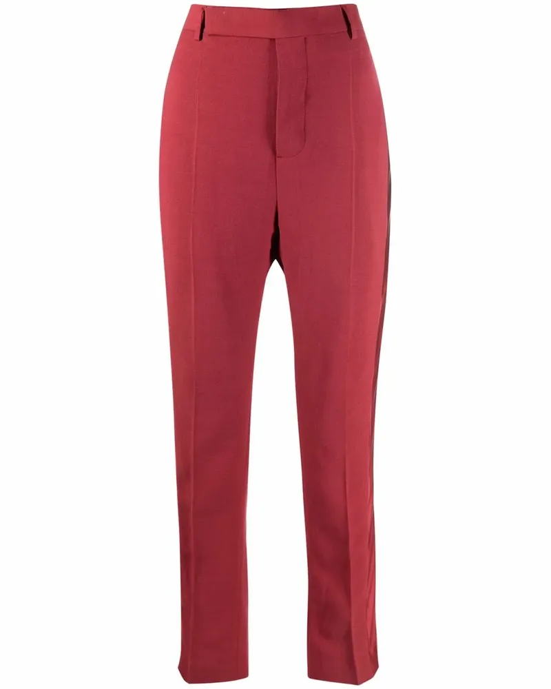 Rick Owens Hose aus Satin - Rot Rot