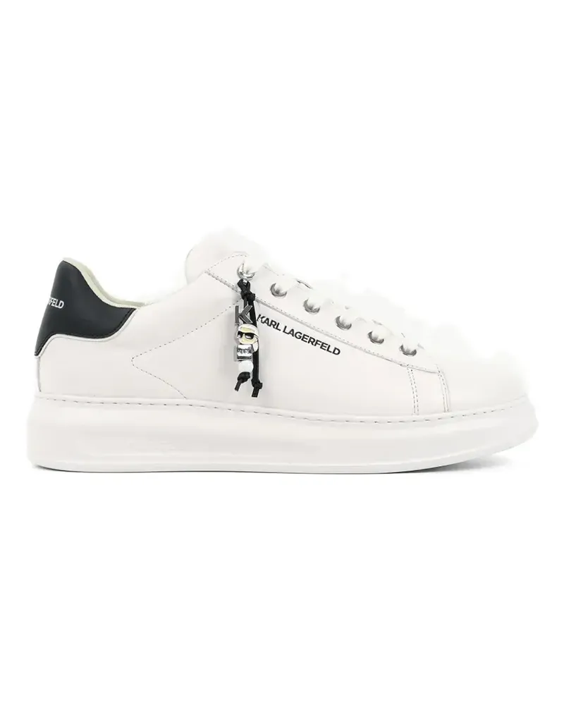 Karl Lagerfeld Sneakers mit Logo-Schild - Weiß Weiß