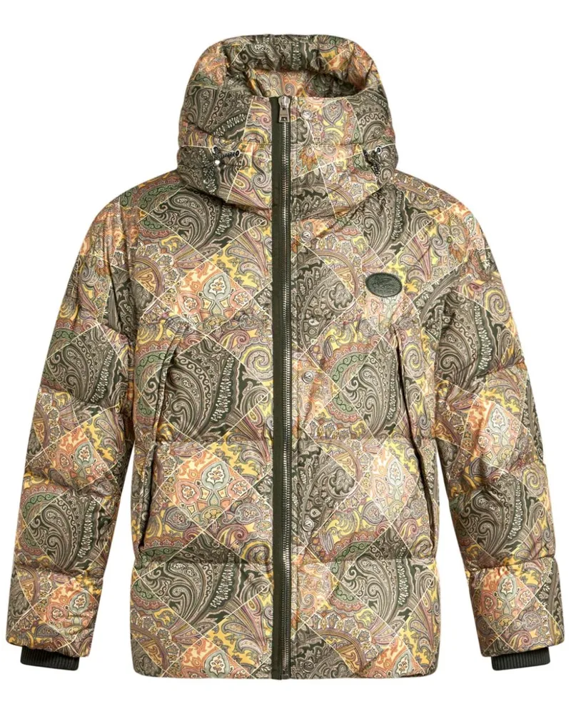 Etro Gefütterte Kapuzenjacke mit Paisley-Print - Nude Nude
