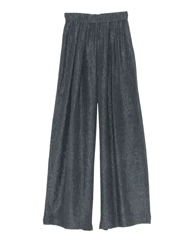 Cortana Anhelo Hose mit Knitteroptik - Blau Blau