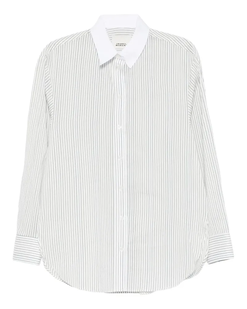 Isabel Marant Gestreiftes Hemd - Schwarz Schwarz