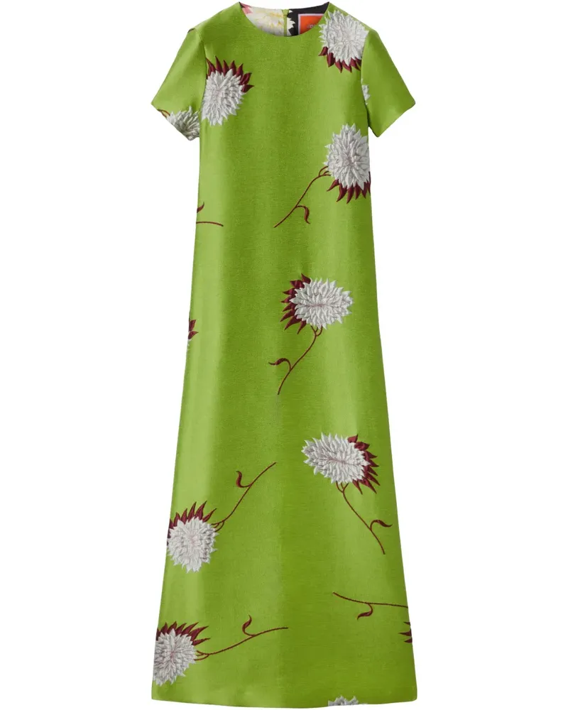 La DoubleJ Swing Midikleid - Grün Grün