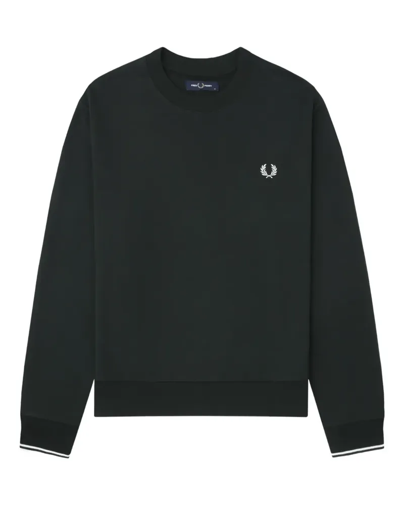 Fred Perry Sweatshirt mit Rundhalsausschnitt - Grün Grün