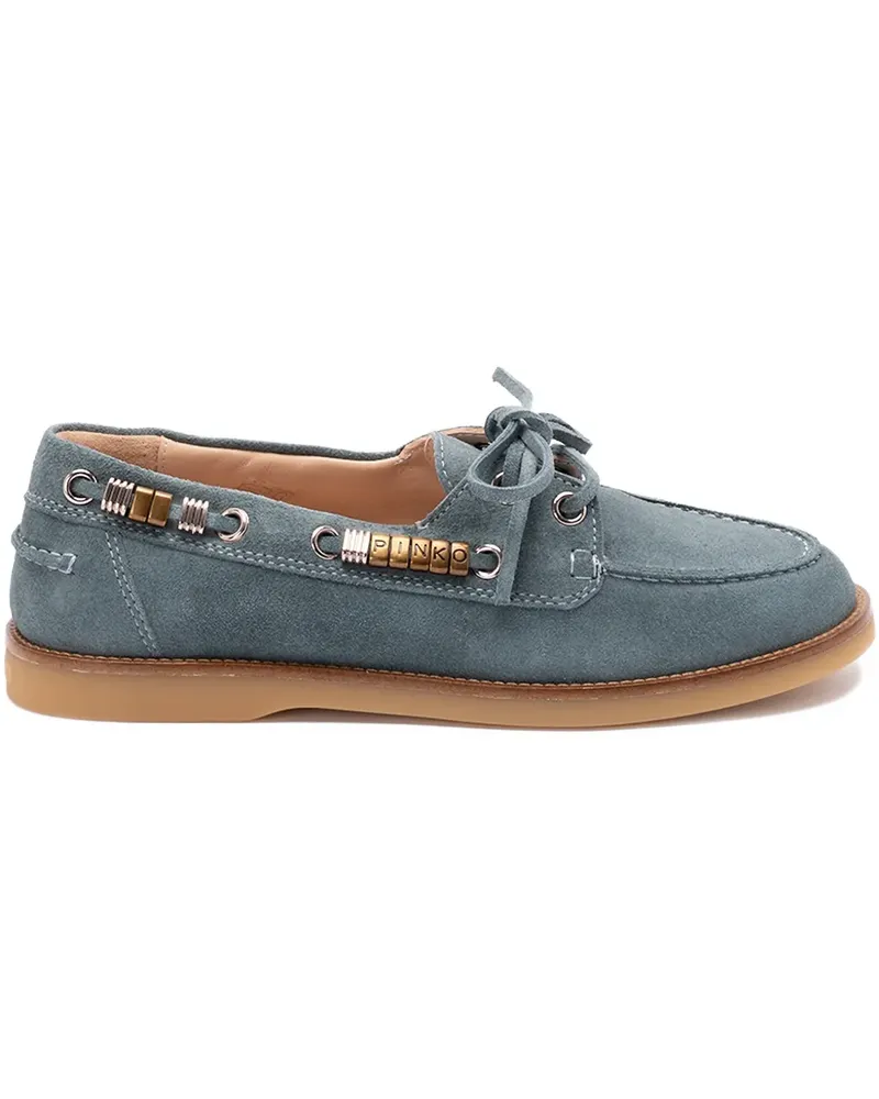 Pinko lace-up fastening loafers - Blau Blau