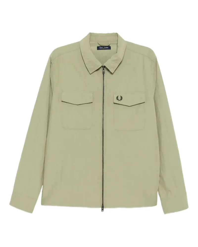 Fred Perry Jacke mit Reißverschluss - Grün Grün