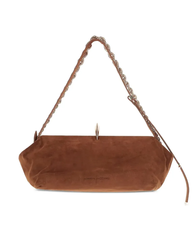 Benedetta Bruzziches Sophia Schultertasche - Braun Braun