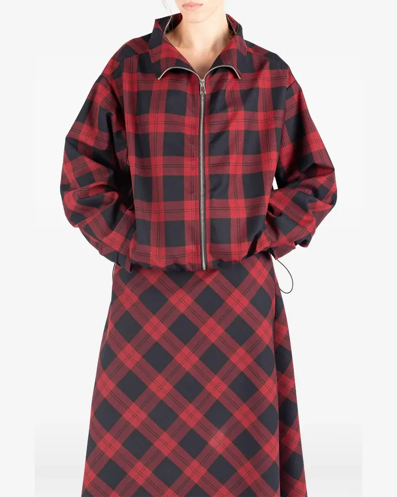 Société Anonyme Jacke mit Karomuster - Rot Rot