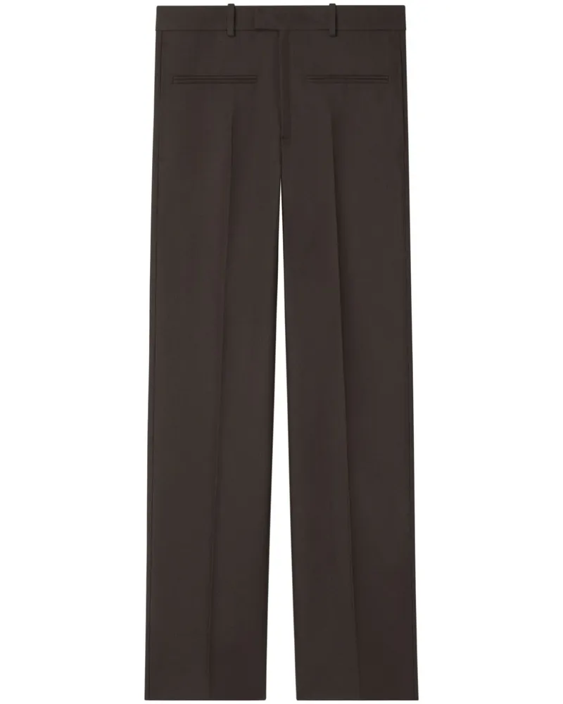Courrèges Gerade Hose - Braun Braun